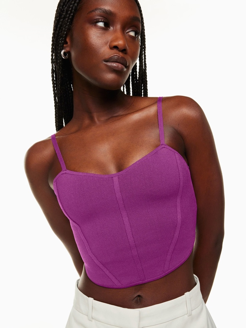 NWOT Aritzia Babaton Franklin Knit Bustier Top